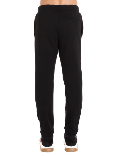 Shop Versace Hearts Pants In Black