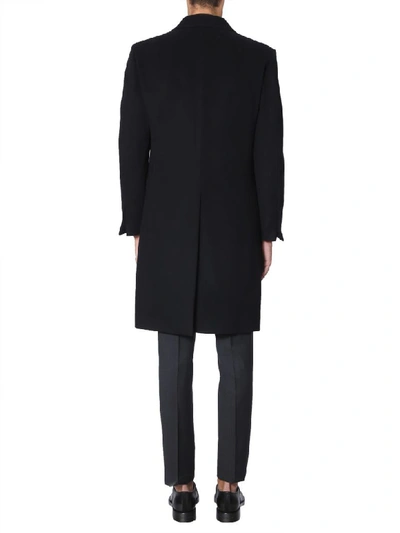 Shop Z Zegna Wool Coat In Nero