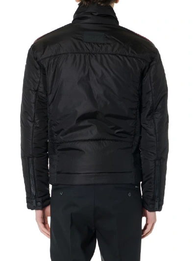 Shop Dsquared2 Black Feather Down Jacket