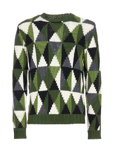 Shop Prada Sweater In Militare