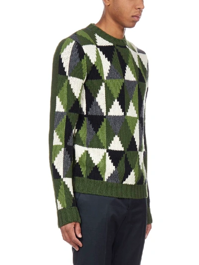 Shop Prada Sweater In Militare