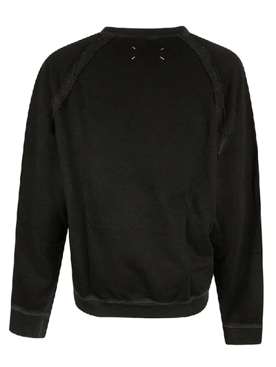 Shop Maison Margiela Logo Sweatshirt In Black