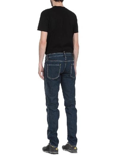 Shop Dsquared2 Slim Jean In Dark Indigo