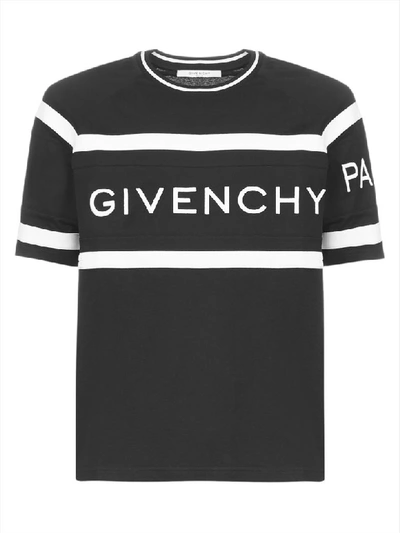Shop Givenchy Short Sleeve T-shirt In Black/white