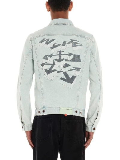 Shop Off-white 3d Pencil Jacket In Light Blue