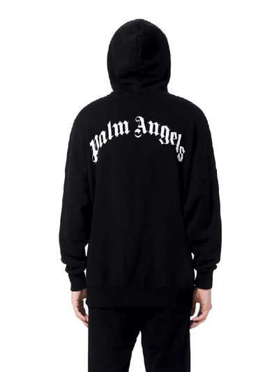 Shop Palm Angels Sensitive Content Over Hoody In Black White