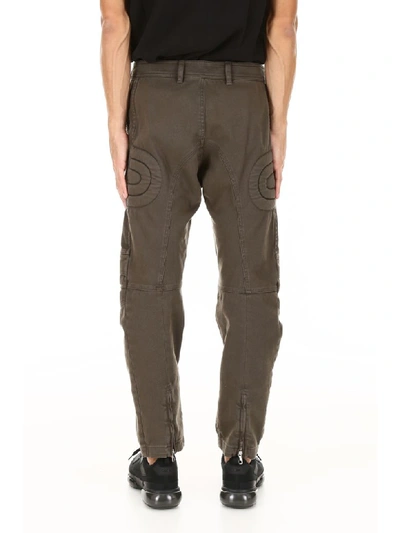 Shop Neil Barrett Biker Trousers In Military (khaki)