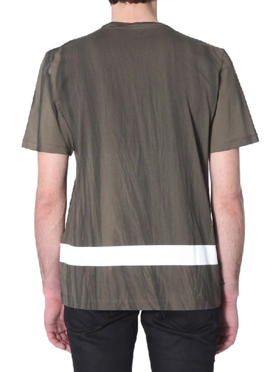 Shop Helmut Lang Round Neck T-shirt In Verde