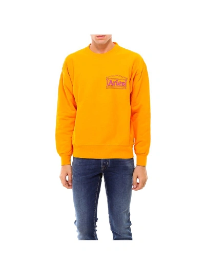 Shop Aries Sweatshirt In Orange