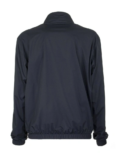 Shop Loro Piana Bomber Windmate® Technical Fabric - Storm System® Jacket In Blue Navy