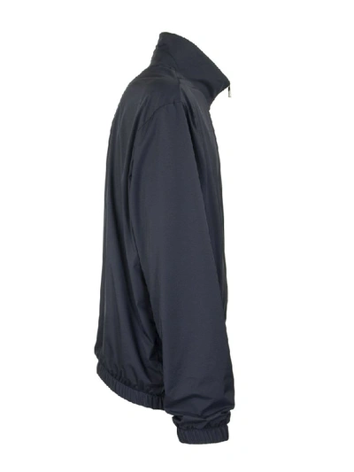 Shop Loro Piana Bomber Windmate® Technical Fabric - Storm System® Jacket In Blue Navy
