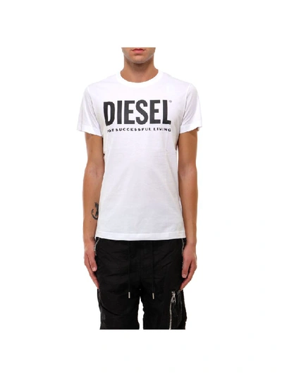 Shop Diesel T-shirt In White