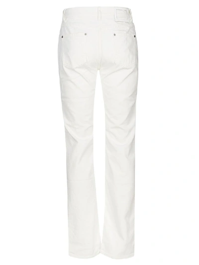 Shop Maison Margiela Waist Fit Jeans In White