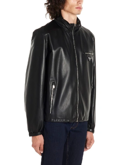 Shop Prada Jacket In Black