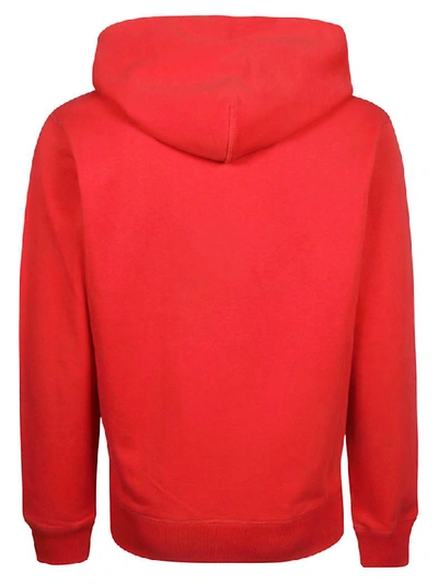 Shop Helmut Lang Hooded Sweatshirt In Red
