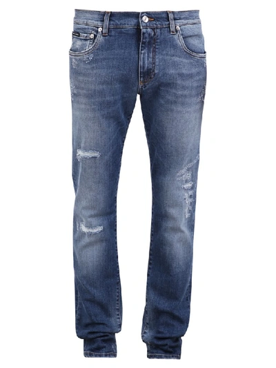 Shop Dolce & Gabbana Distressed Jeans