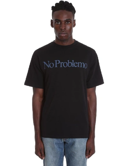 Shop Aries No Problem Ss T T-shirt In Black Cotton