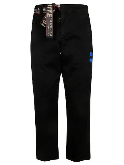 Shop Off-white Chino Trousers In Black