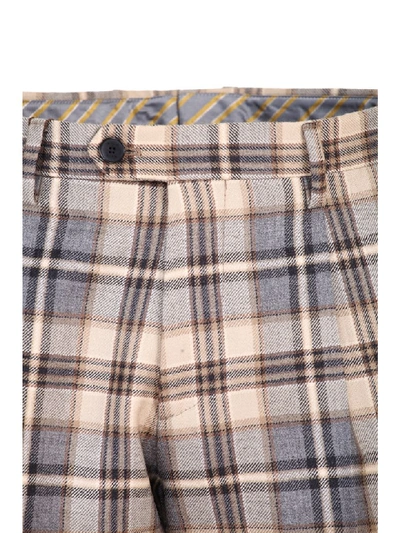 Shop Etro Checked Pants. Model In Quadri