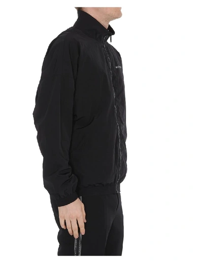 Shop Givenchy Logo Raincoat In Black