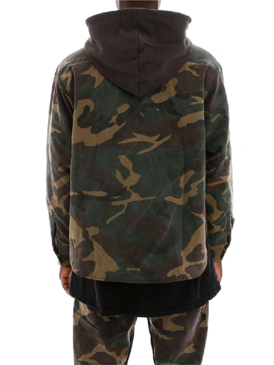 Shop Rhude Camouflage Jacket In Camou (green)