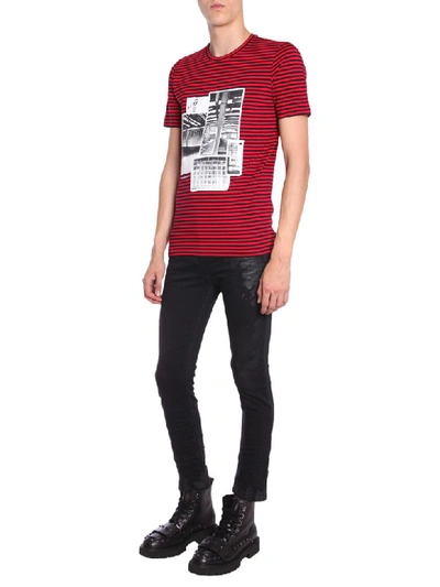 Shop Diesel Black Gold Ty-industrial T-shirt In Rosso