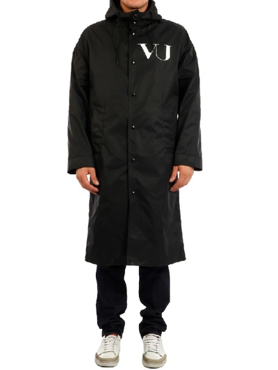 Shop Valentino Raincoat Undercover Ufo In Black