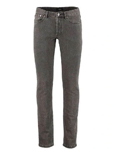 Shop Apc Petit New Standard Jeans In Grey