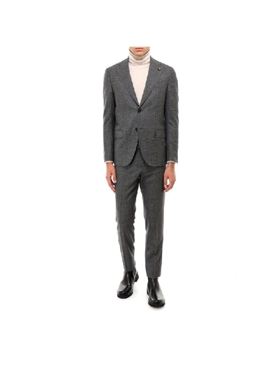 Shop Lardini Suit In Grey