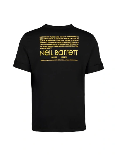 Shop Neil Barrett Printed Short Sleeves T-shirt In Black