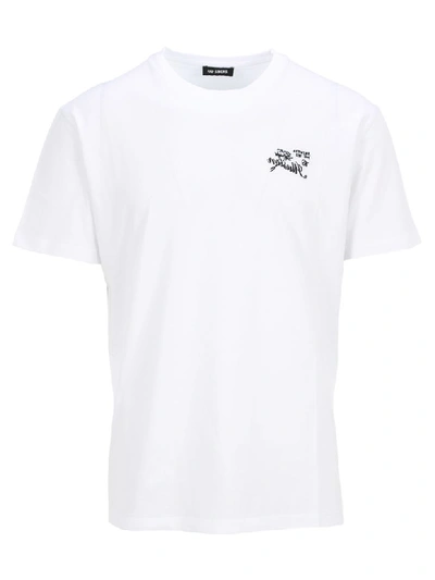 Shop Raf Simons Illusion Embroidered T-shirt In White