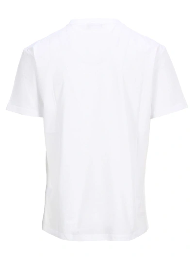 Shop Raf Simons Illusion Embroidered T-shirt In White