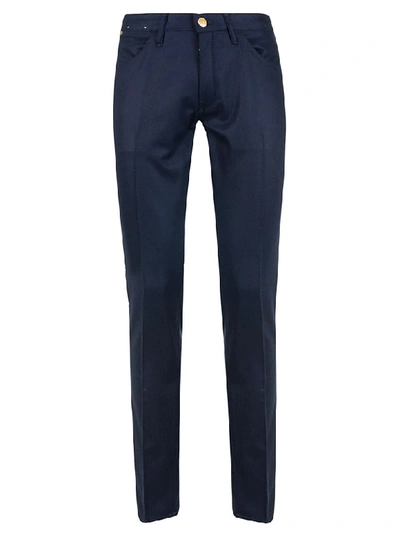 Shop Pt05 Straight Leg Trousers In Blue
