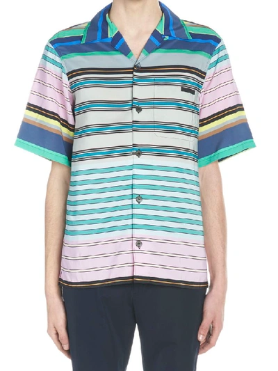 Shop Prada Shirt In Multicolor