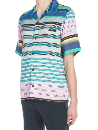 Shop Prada Shirt In Multicolor