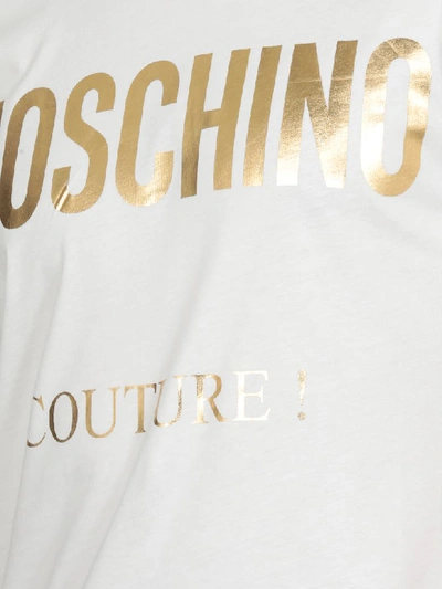 Shop Moschino Logo T-shirt In Fantasy Print White