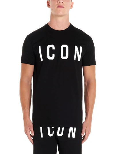 Shop Dsquared2 Icon T-shirt In Black