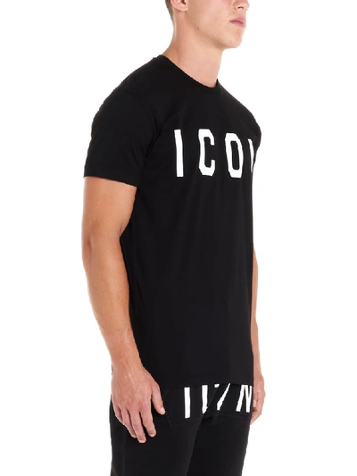 Shop Dsquared2 Icon T-shirt In Black