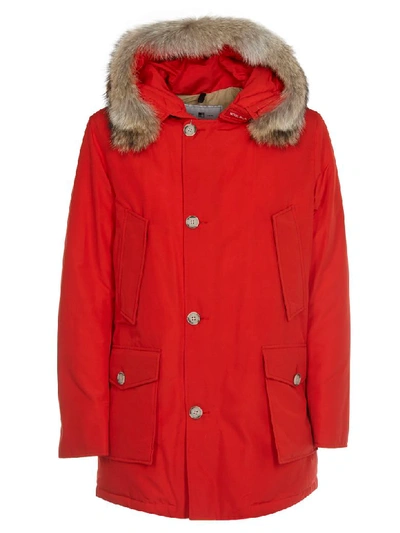 Shop Woolrich Red Multi-pocket Arctic Parka