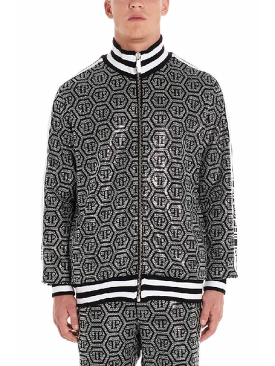 Shop Philipp Plein Sweatshirt In Black & White
