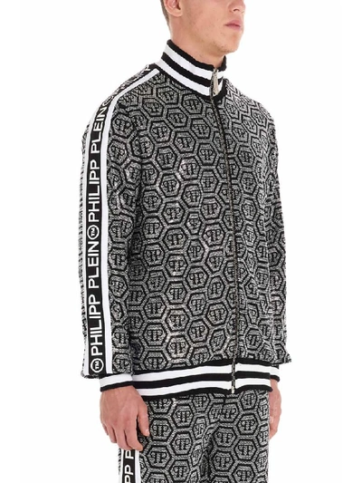 Shop Philipp Plein Sweatshirt In Black & White