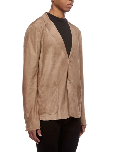 Shop Salvatore Santoro Single Breasted Blazer In Beige