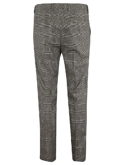 Shop Dolce & Gabbana Checked Trousers In Grey