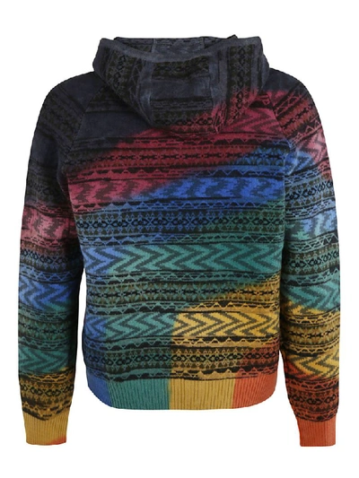 Shop Missoni Hooded Sweatshirt In Multicolor