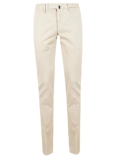 Shop Incotex Slim Fit Trousers In Sand