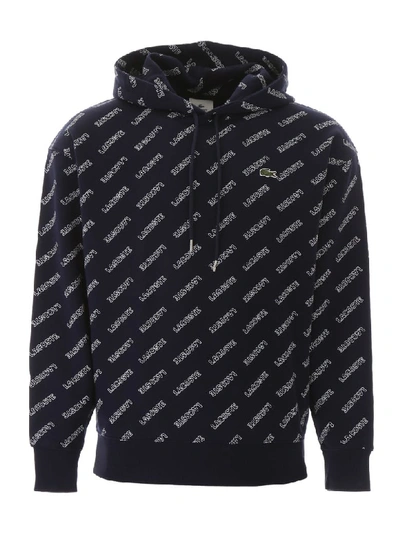 Lacoste all over print hoodie new arrivals