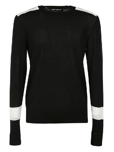 Shop Neil Barrett Ribbed Sweater In Black