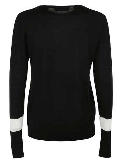 Shop Neil Barrett Ribbed Sweater In Black