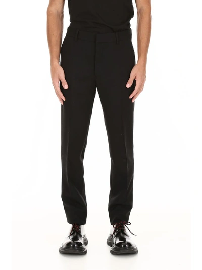 Shop Alexander Mcqueen Tuxedo Trousers In Black (black)