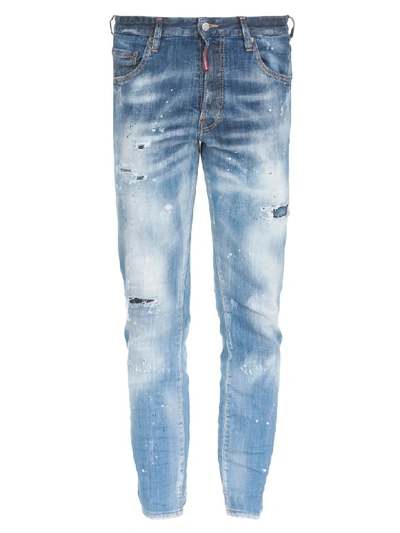 Shop Dsquared2 Skater Jean In Blue